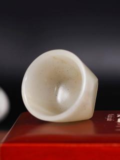 新疆和田玉籽料茶杯亮相杭州茶博会