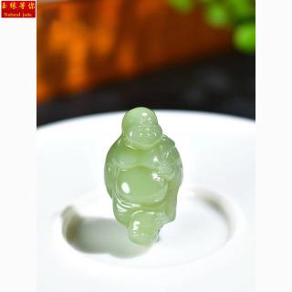 玉缘等你和田玉弥勒佛立体大肚笑佛吊坠项链青玉挂件佛女玉坠佛公玉石
