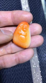 特色一级白和田玉弥勒佛188¥10.2克